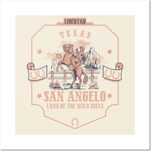 San Angelo Texas wild west town Posters and Art